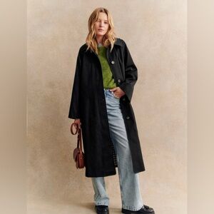 Sezane CLYDE TRENCH COAT black size 40